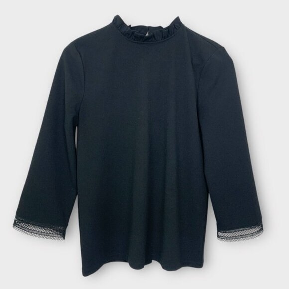 Ann Taylor Ruffle Neck Blouse - Picture 1 of 6